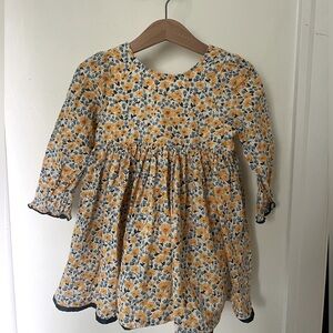 Pink chicken floral dress